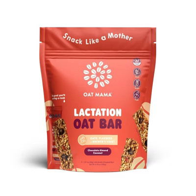 Oat Mama Lactation Bars - Chocolate Almond Coconut - 6.35oz/5ct | Target