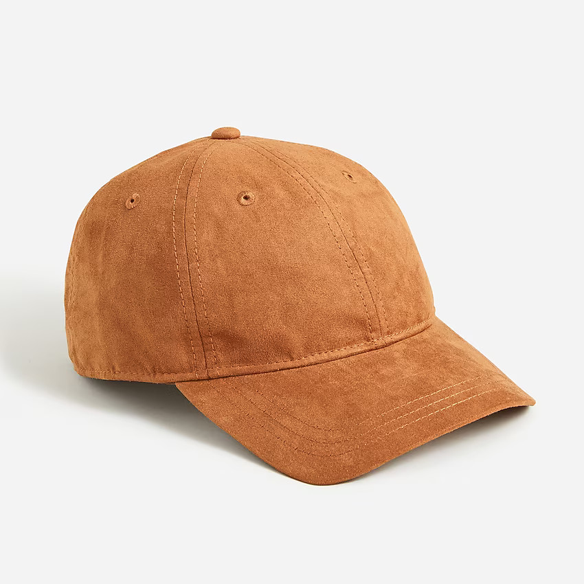 Faux-suede baseball cap | J. Crew US
