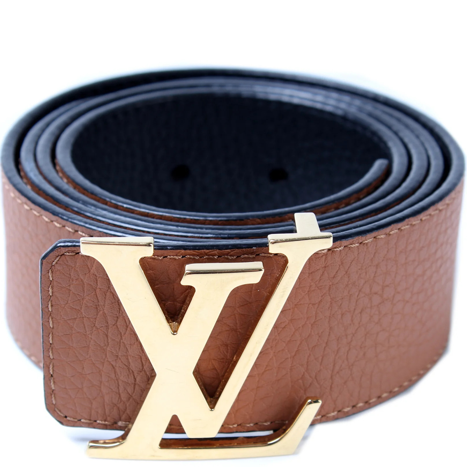 LV Initiales 20MM Taurillon Reversible Belt Size 95/38 | Keeks Designer Handbags