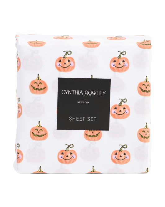 Pumpkin Sheet Set | TJ Maxx
