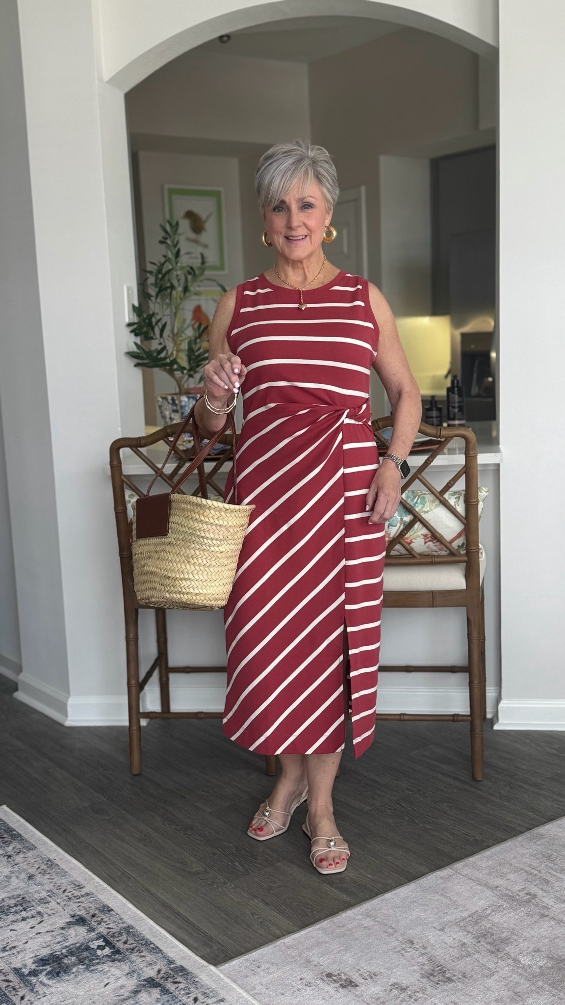 Striped Midi Dress ✨

#LTKSeasonal #LTKOver40 #LTKootd