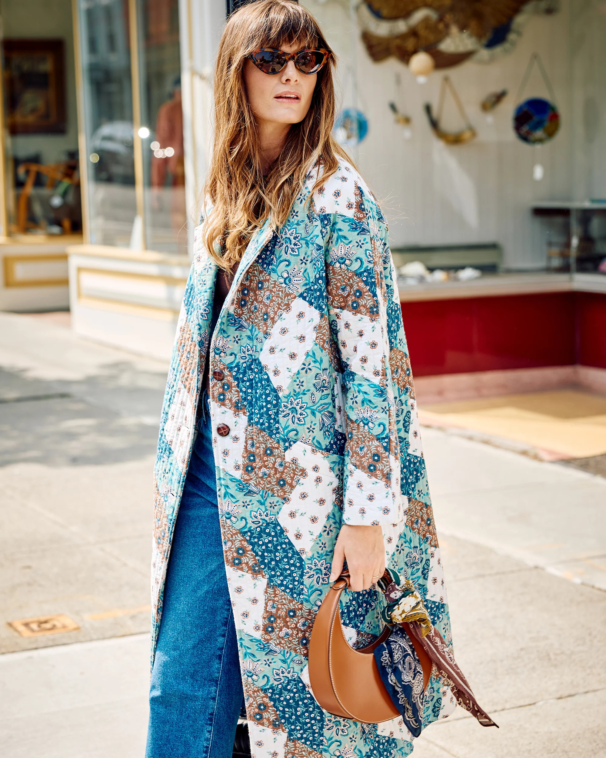 Vintage Patchwork - Wren Jacket - Mocha | Printfresh