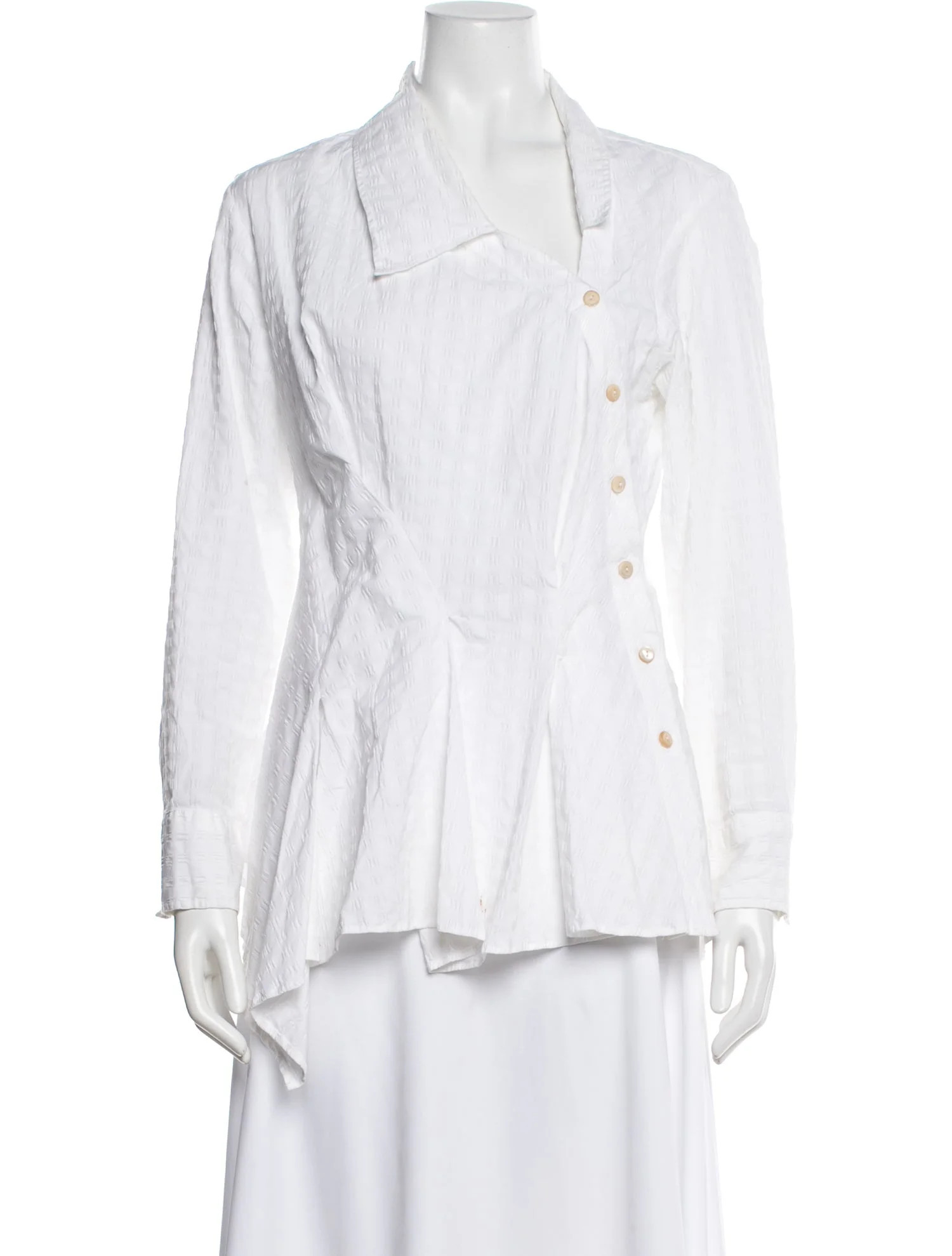 palmer//harding Long Sleeve Blouse - White Tops, Clothing - W7P24421 | The RealReal | The RealReal