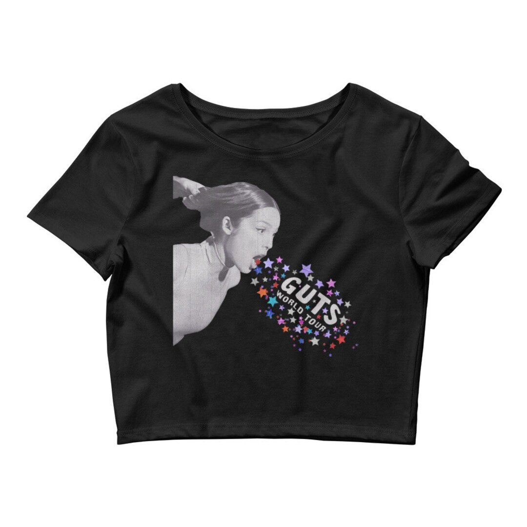 Guts World Tour Cropped Shirt Olivia Rodrigo Babytee Guts Tour - Etsy | Etsy (US)