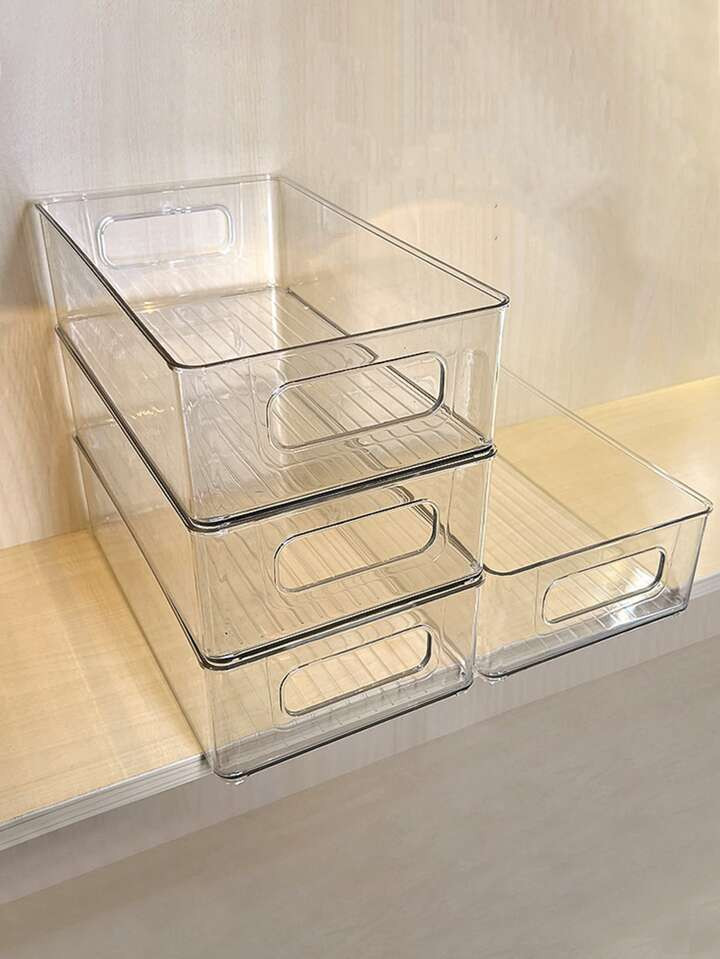Organizer da scrivania trasparente di lusso da 1 pezzo con grande capacità per cancelleria, prom... | SHEIN