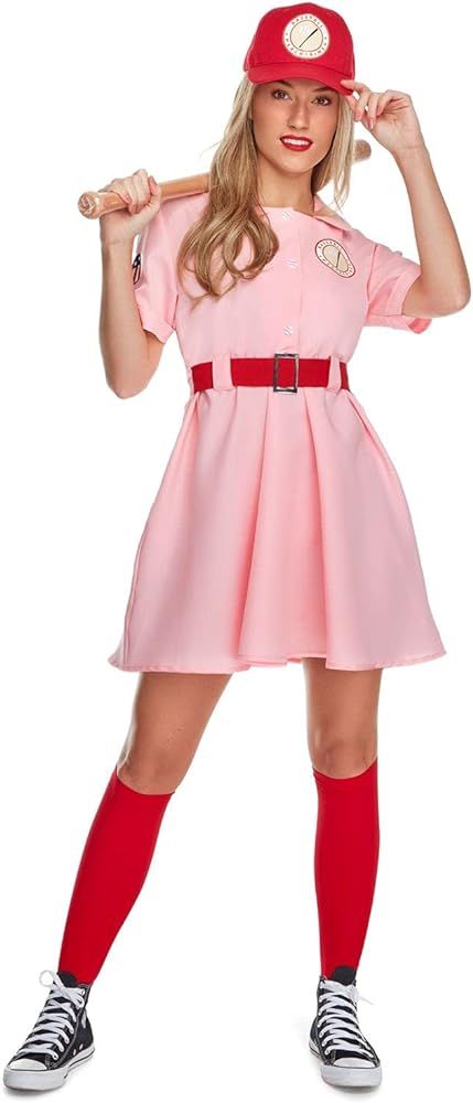 Morph Costumes Womens Baseball Costume Pink Dress Halloween Costumes For Women Available in Sizes... | Amazon (US)