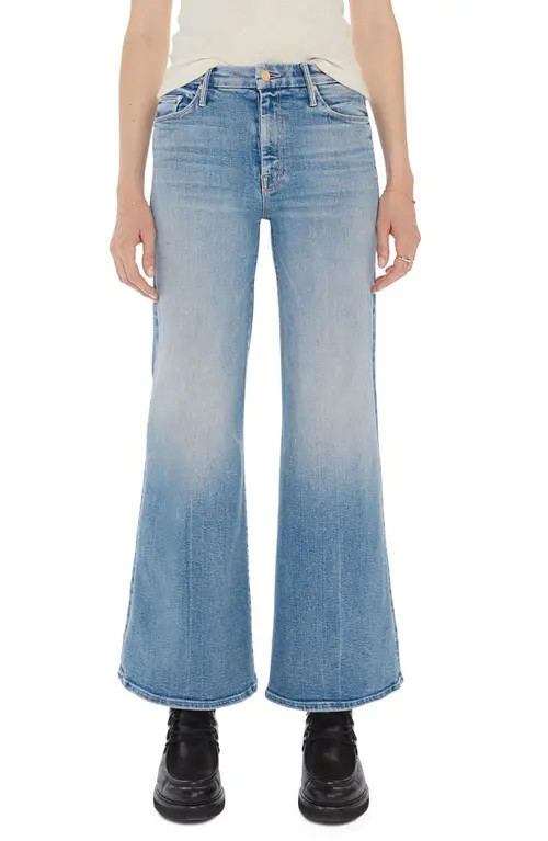 MOTHER The Roller High Waist Wide Leg Jeans in Lets Trip at Nordstrom, Size 34 | Nordstrom