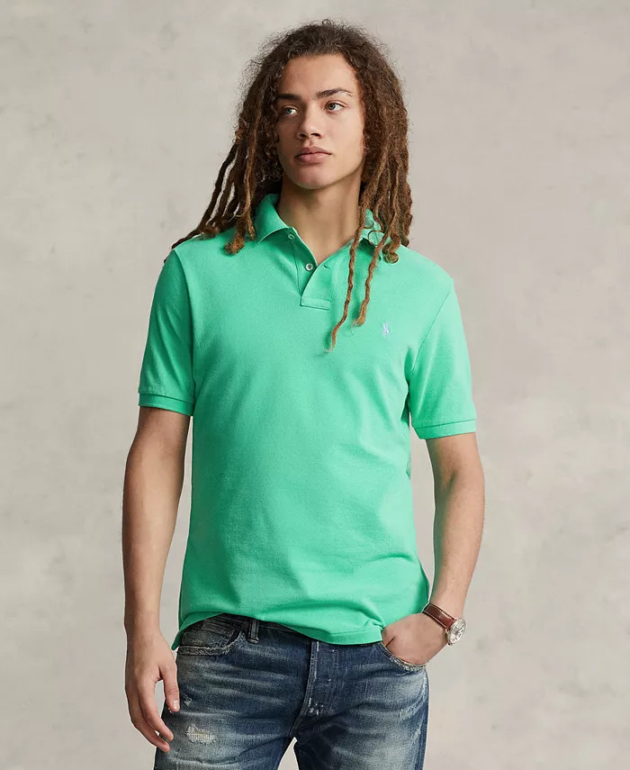 Men's Classic-Fit Mesh Polo Shirt | Macy's