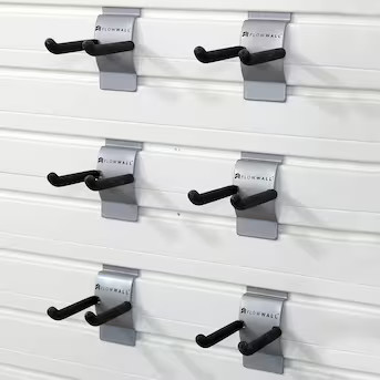 Flow Wall Short Hook 4in- 6 pack 6-Piece 2.5-in Black Steel Multipurpose Hook | Lowe's