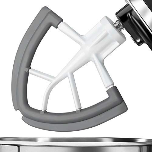 Flex Edge Beater for KitchenAid,Mixer Attachement Compatible With KitchenAid,Mixer Accessory,Fits Tilt-Head Stand Mixer Bowls For 4.5-5 Quart Bowls,Beater With Silicone Edges,Grey | Amazon (US)