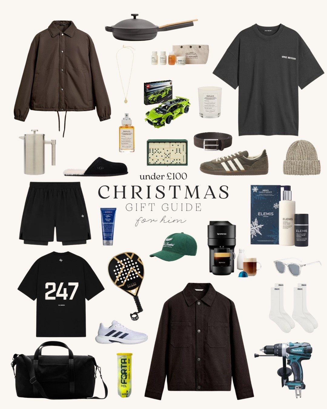 Gift Guide for him ✨🎁

Under £100, trainers, adidas, padel, travel bag, men’s beauty, Cole Buxton, represent, hat, coffee machine 

#LTKfestive #LTKmens #LTKgiftguide