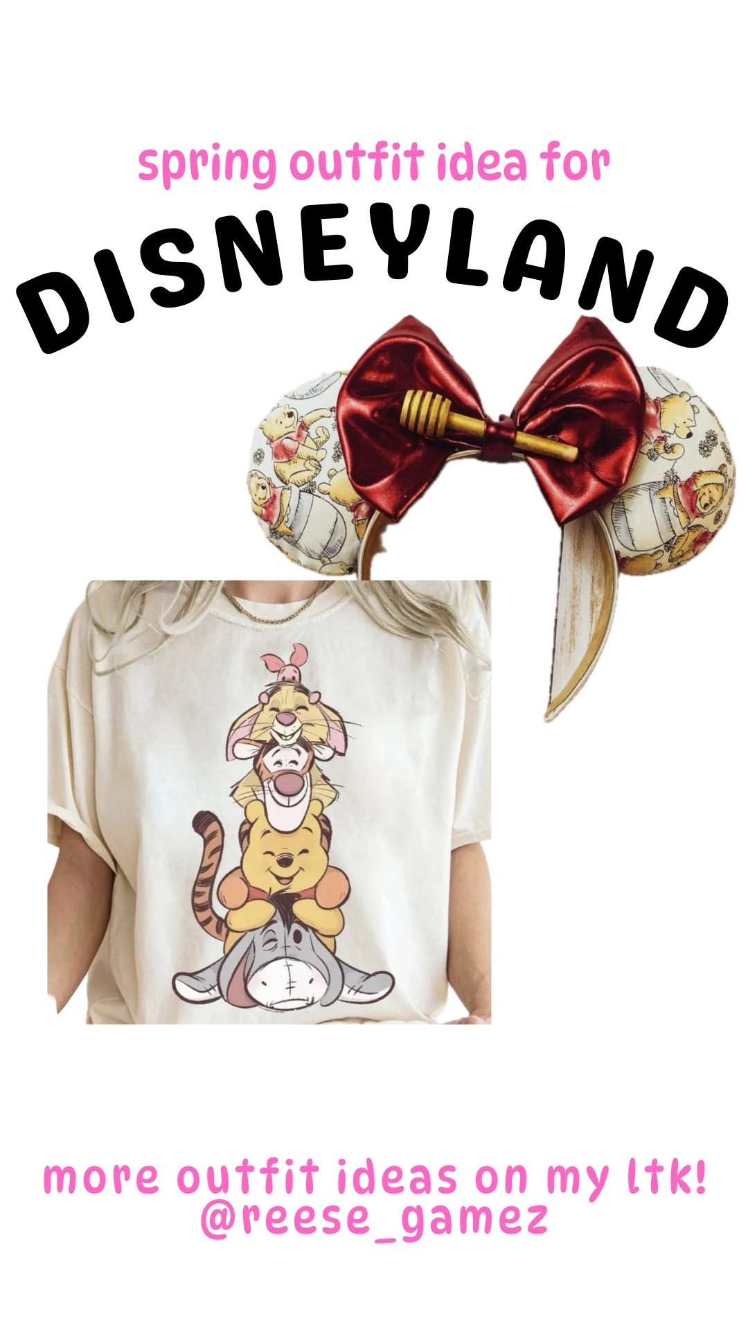 disney outfit, disneyland outfit, disney outfits, disneyland outfits, winnie the pooh outfit, mickey ears, minnie ears

#LTKTravel #LTKSeasonal #LTKootd