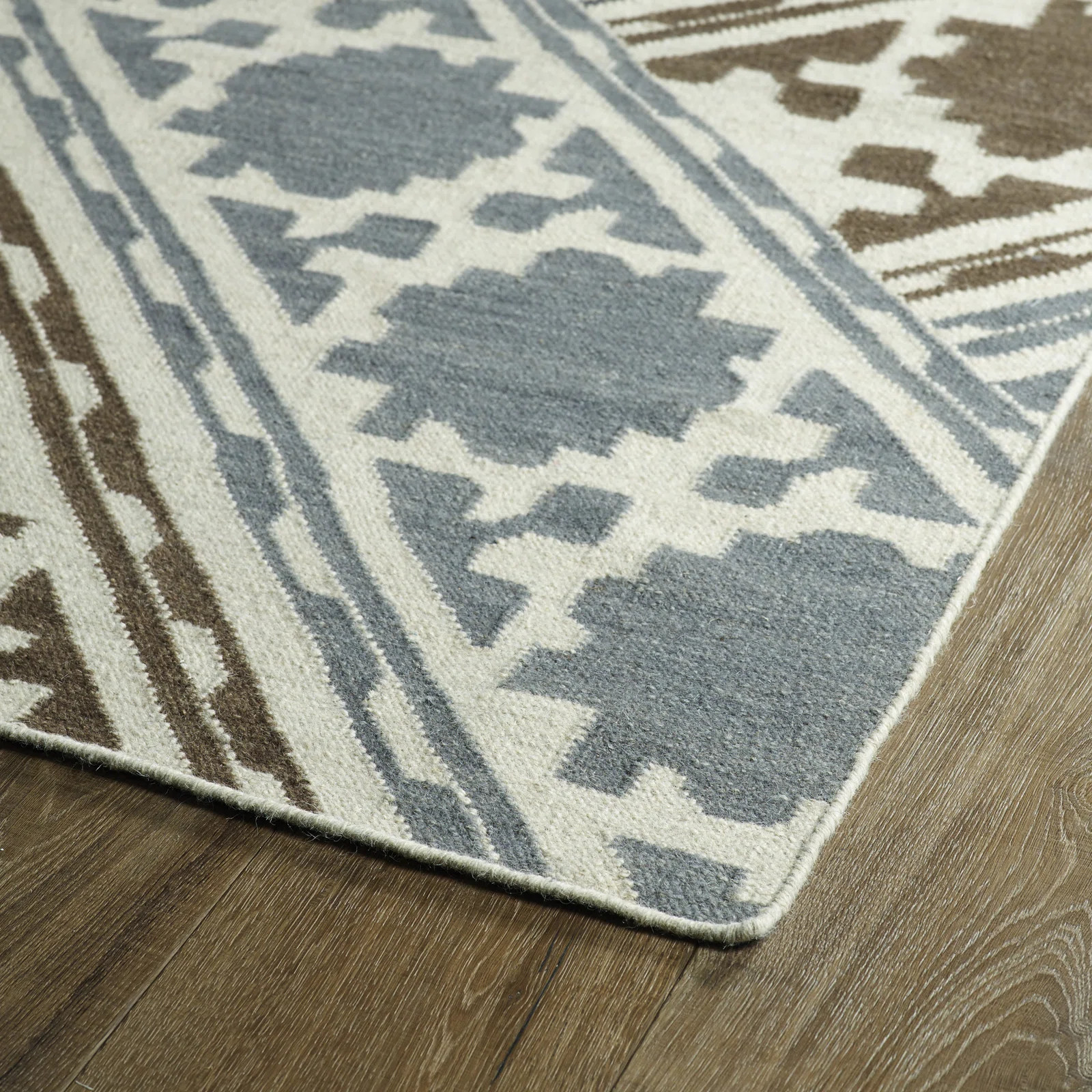 Dolton Geometric Wool Area Rug | Wayfair Professional
