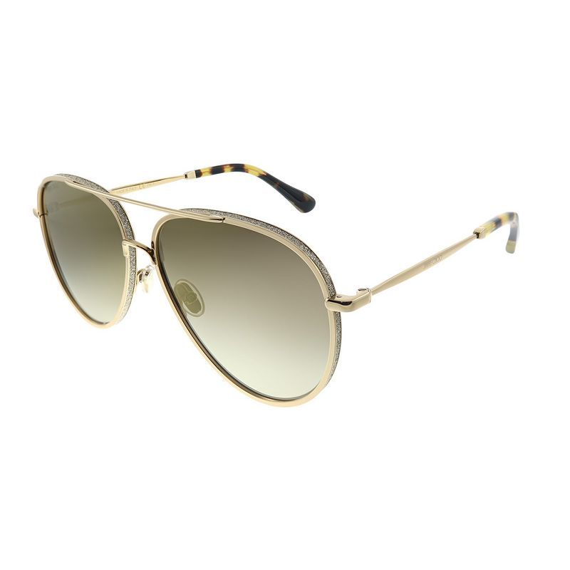 Jimmy Choo Triny J5G Womens Aviator Sunglasses Gold 59mm | Target
