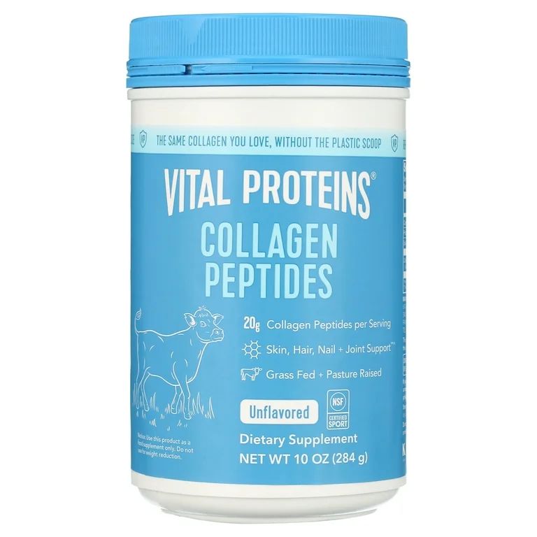 Vital Proteins Collagen Peptides Supplement Powder, Unflavored, 10 oz | Walmart (US)