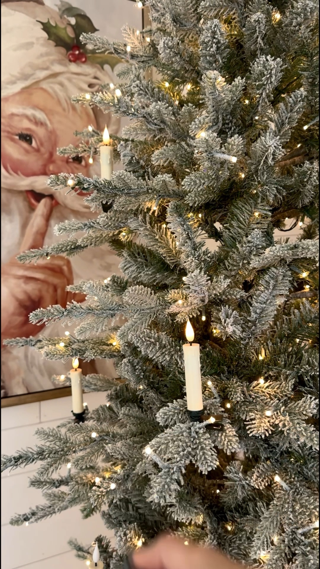 Finally found candles that won’t set the tree on fire 🤣🕯🎄 These are seriously so good! For all my type-A friends, they’re fully adjustable (so no crooked candles driving you crazy 🙌). They even come with a remote + timer! I’m obsessed… already planning on adding two full sets to this tree because I’m in love 😍✨

#LTKSeasonal #LTKStyleTip #LTKHome