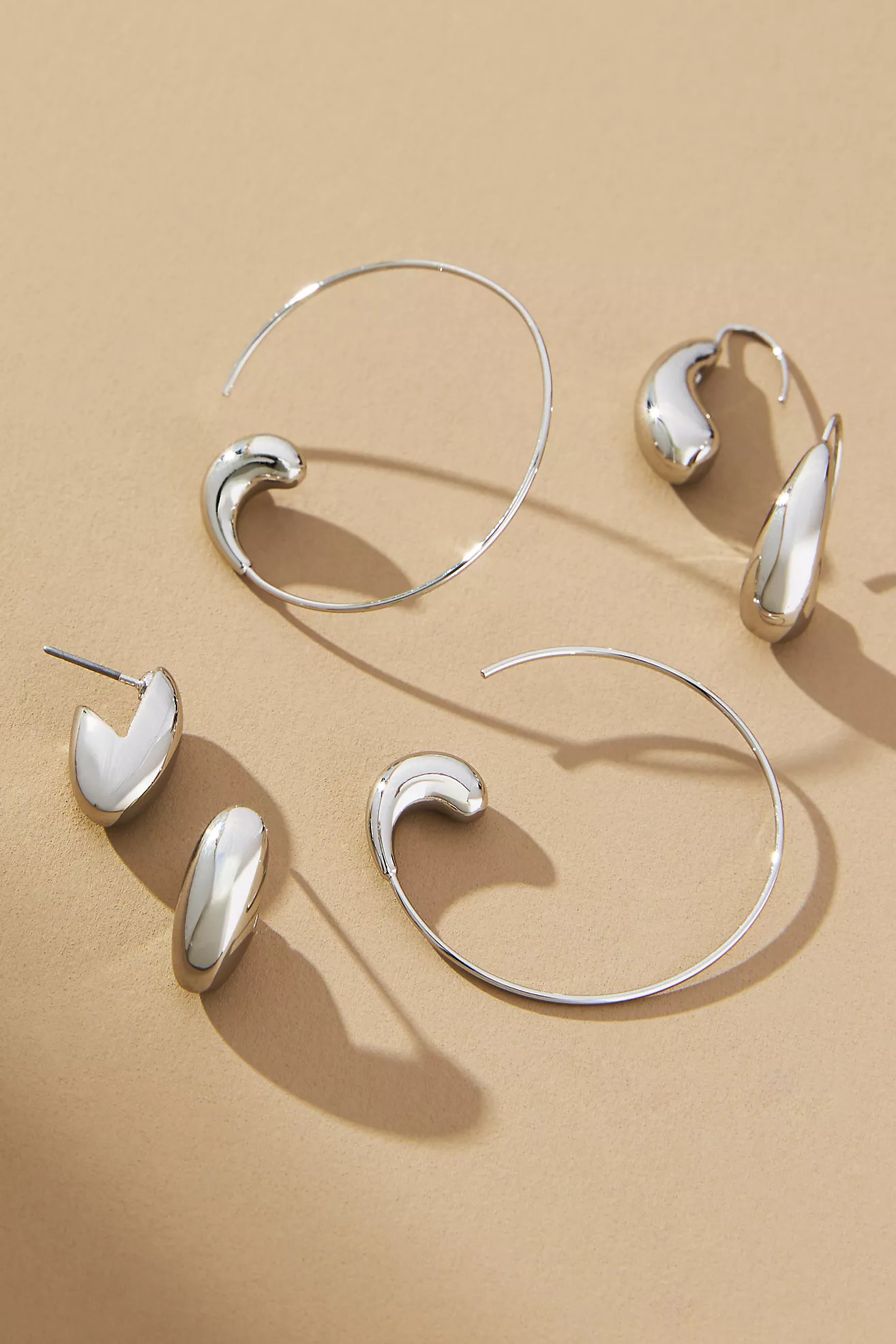 Petra Huggie Earrings, Set of 3 | Anthropologie (US)