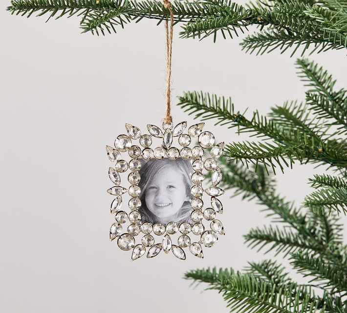 Jeweled Picture Frame Ornament - Set of 2 | Pottery Barn (US)