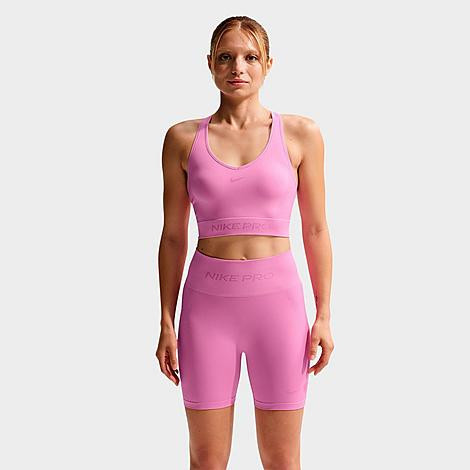 Nike Women's Pro Seamless Tank Top in Light Magenta Size: XXS | Finish Line (US)