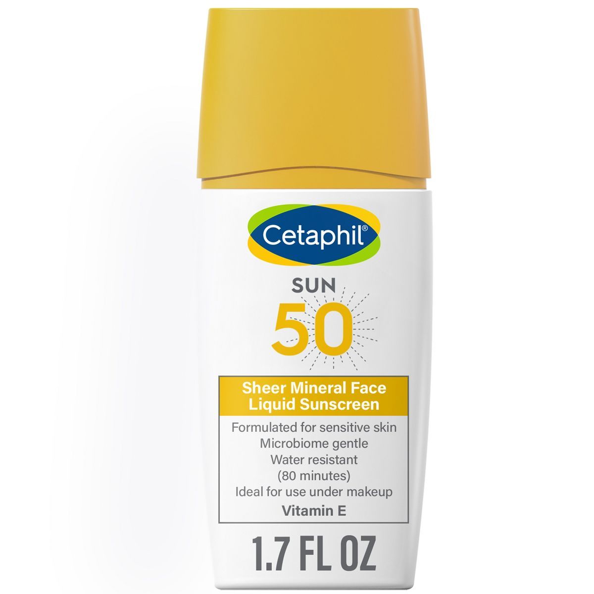 Cetaphil Sheer Mineral Liquid Sunscreen for Face - SPF 50 - 1.7 fl oz | Target