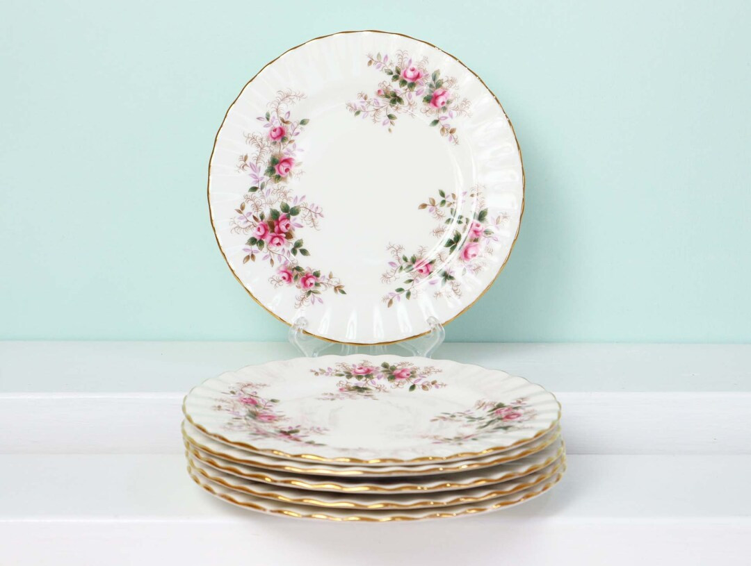 Set of 6 vintage Royal Albert cake or side plates. Small plates from England. | Etsy (US)