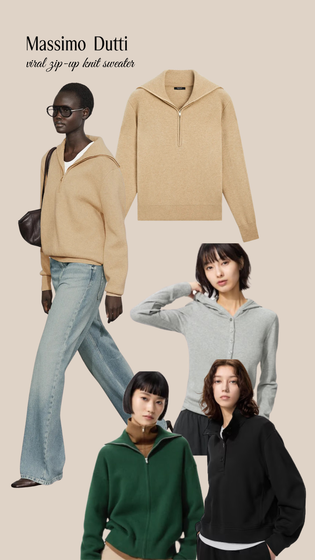 Dupes zu dem viralen Zip-Up Knit Sweater von Massimo Dutti 🤍 

 #LTKFashionMonth #LTKeurope #LTKautumn