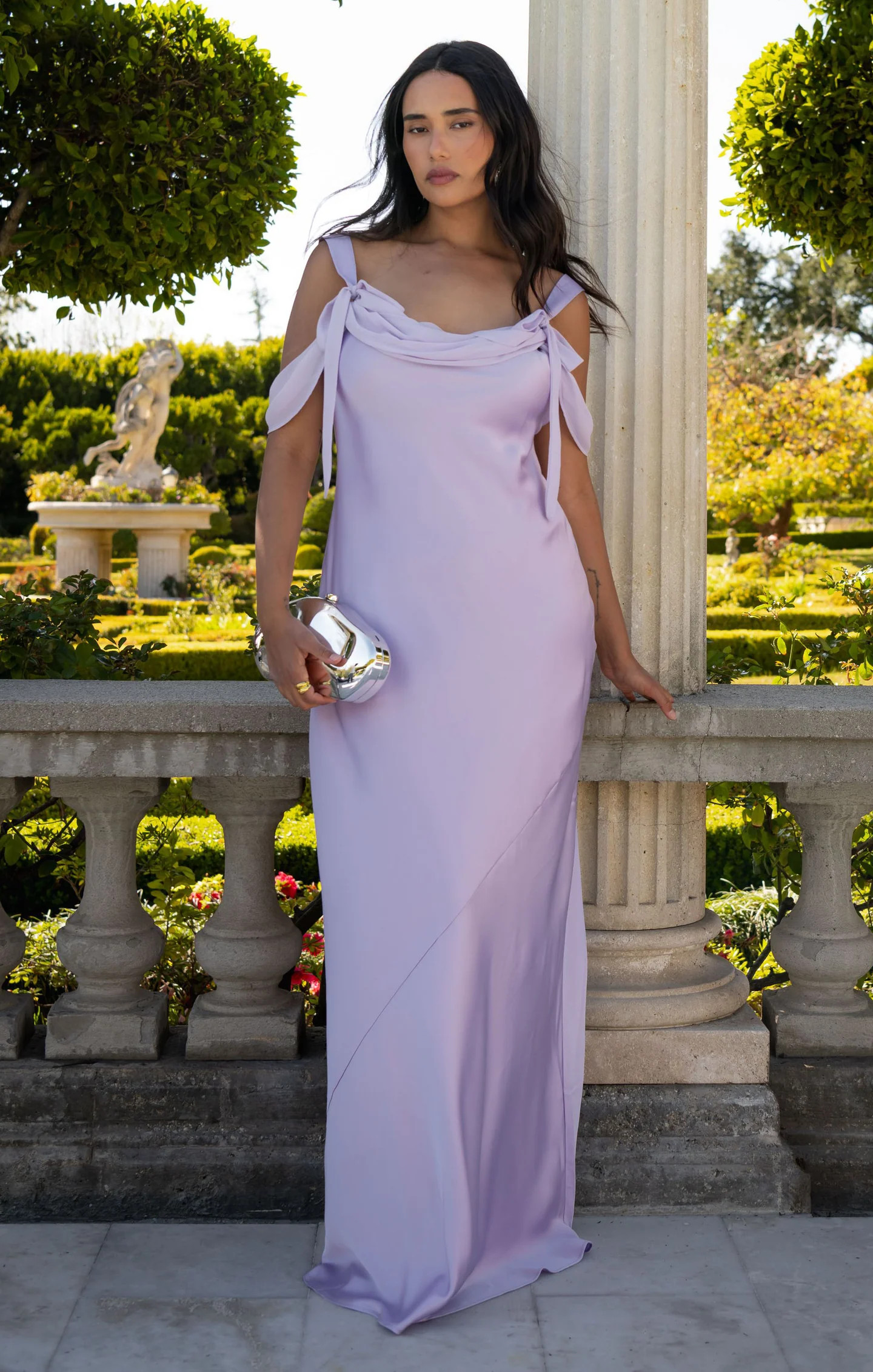 Bella Maxi Dress ~ Lavender Luxe Satin | Show Me Your Mumu