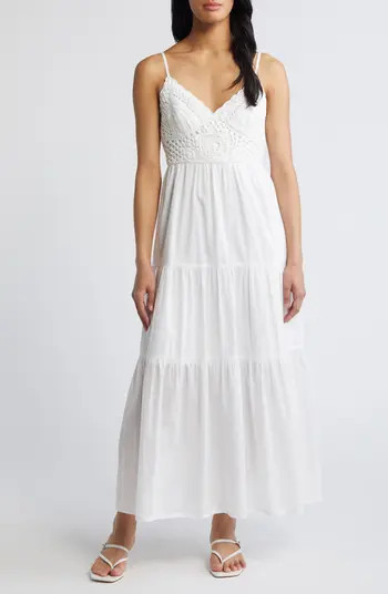 Chelsea28 Crochet Trim Maxi Sundress | Nordstrom | Nordstrom