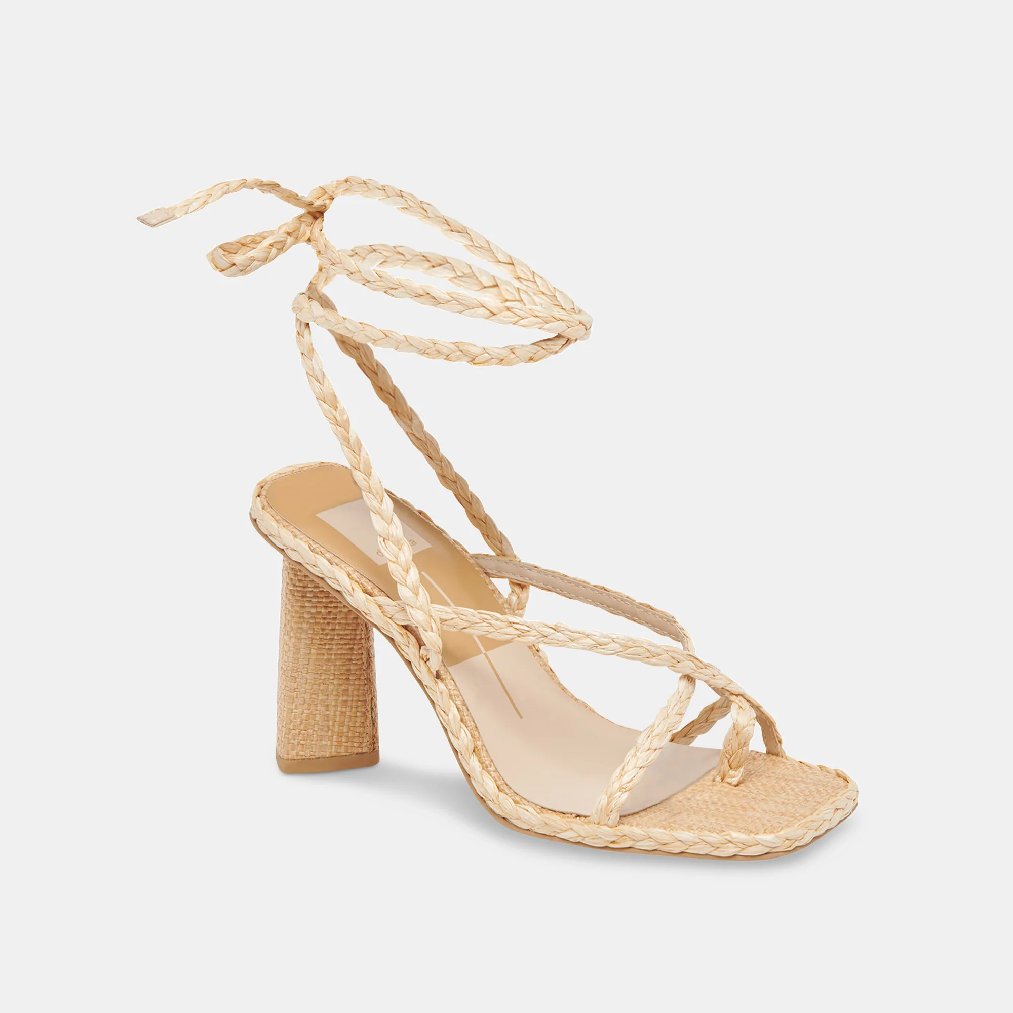 JOELLE HEELS LT NATURAL RAFFIA | DolceVita.com