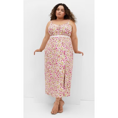 CITY CHIC | Women's Plus Size Sweet Floral Maxi Dress - print - 12 Plus | Target