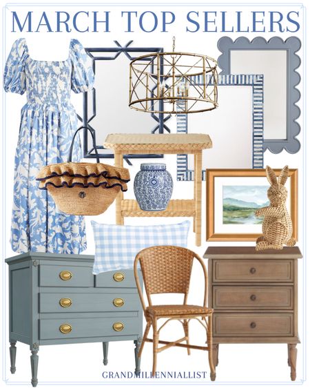 March home decor top sellers / Nordstrom Easter dress mirrors Ballard Designs Serena & Lily Marshall’s budget finds raffia tote bag chinoiserie ginger jars coastal artwork Easter bunny decor 

#LTKstyletip #LTKhome