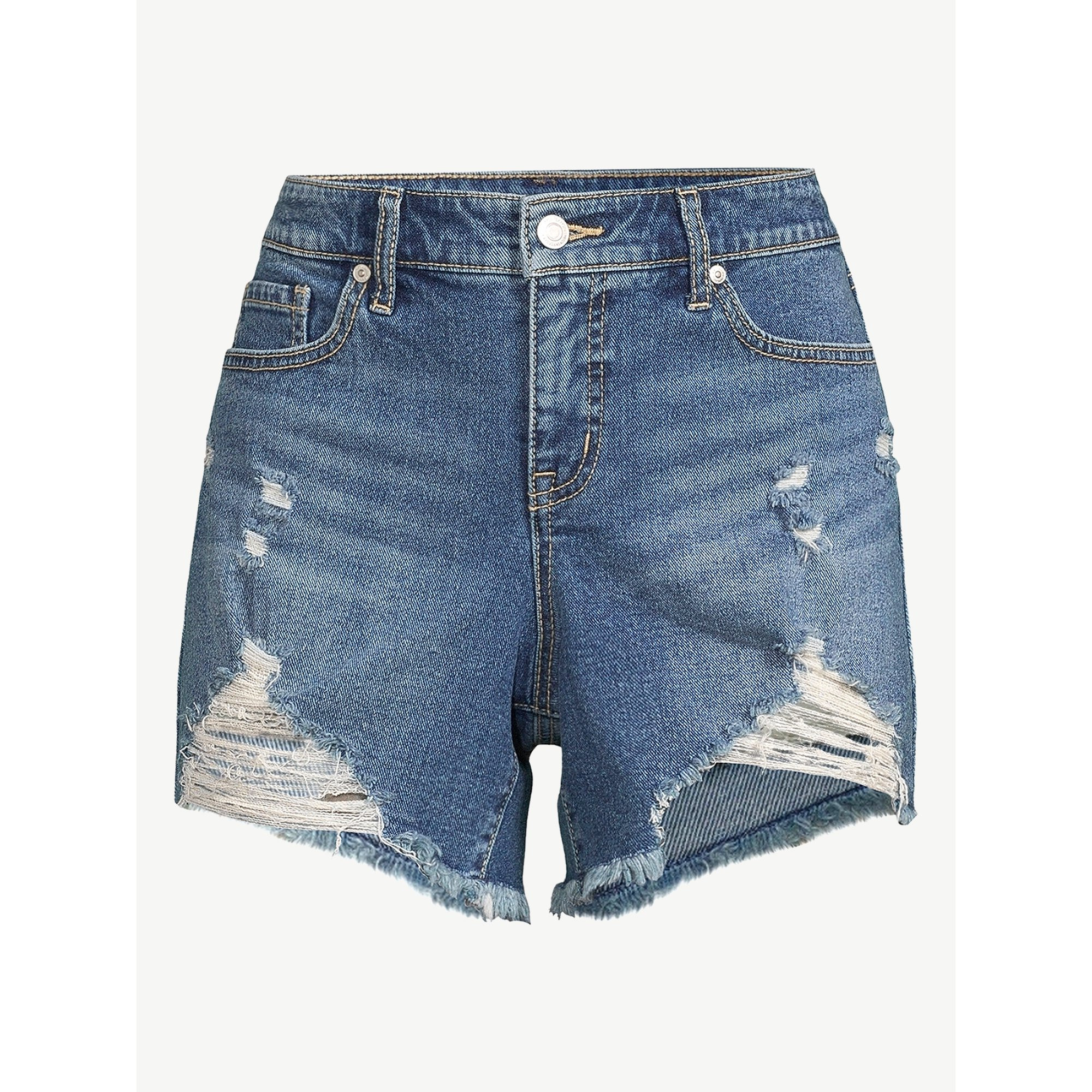Sofia Jeans by Sofia Vergara Women's Lila Destructed Denim Shorts | Walmart (US)