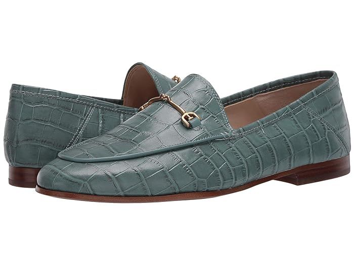 Sam Edelman Loraine Loafer (Blue Sage Splendor Croco Leather) Women's Dress Sandals | Zappos