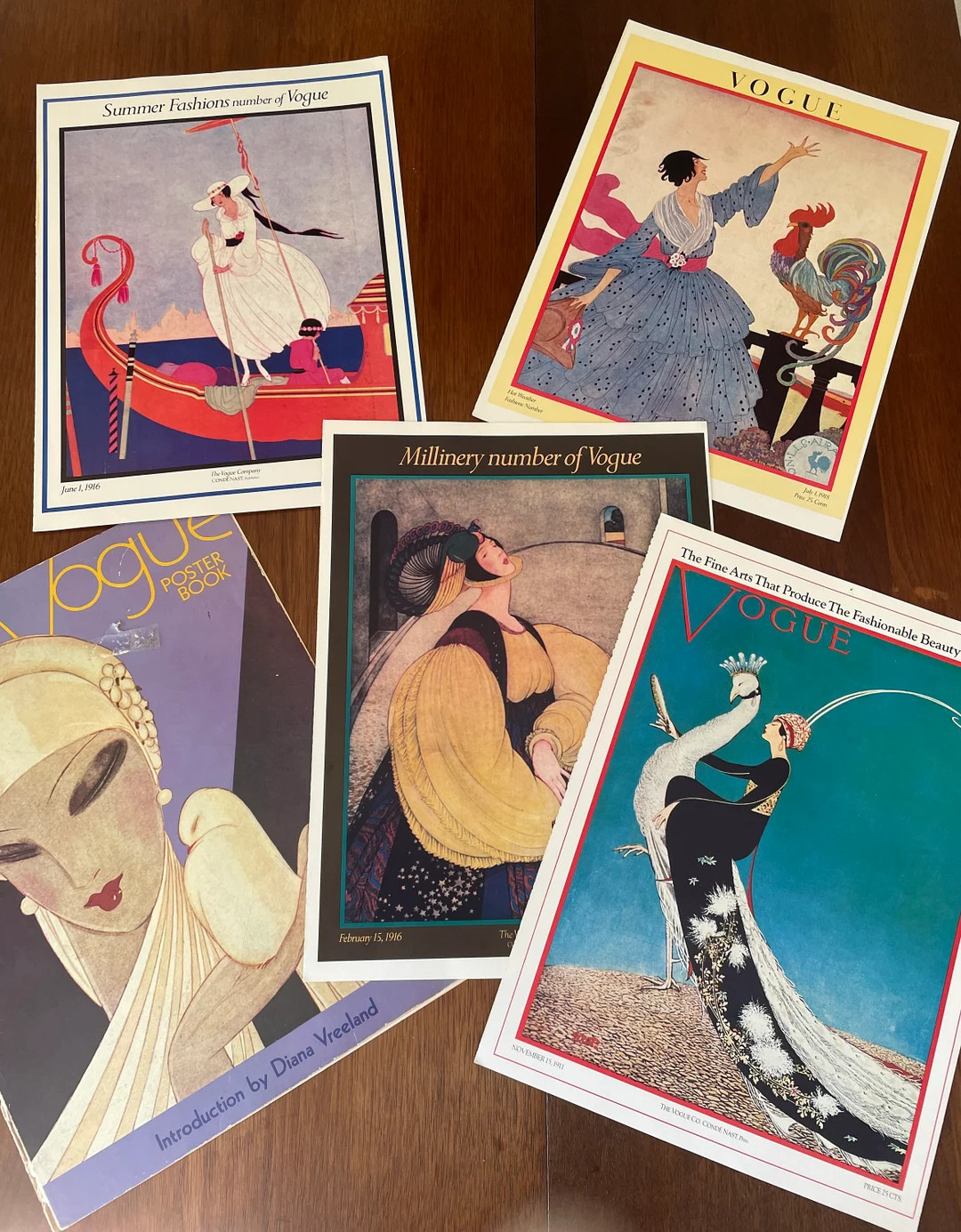 Vintage Vogue Cover Posters From Vogue Poster Book | Unframed - Etsy | Etsy (US)