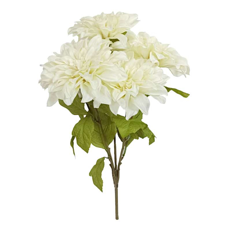 Cream Dahlia Bush, 19.5" | At Home