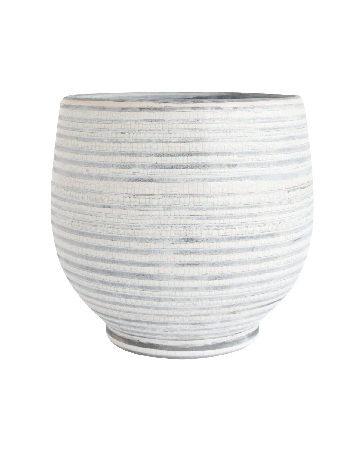 Gray Stripe Planter | McGee & Co.