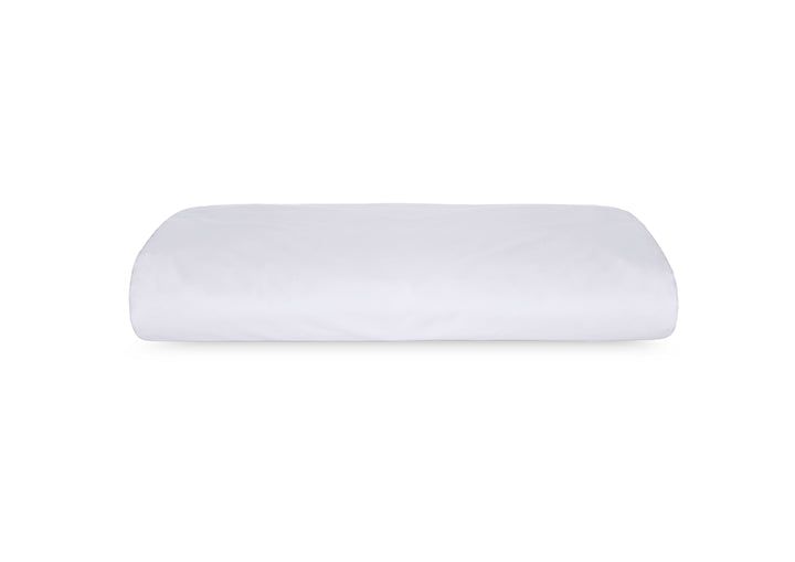 True White Color Twin Size Organic Cotton Fitted Sheet with 400 TC Percale Weave | Cammie | Cammie