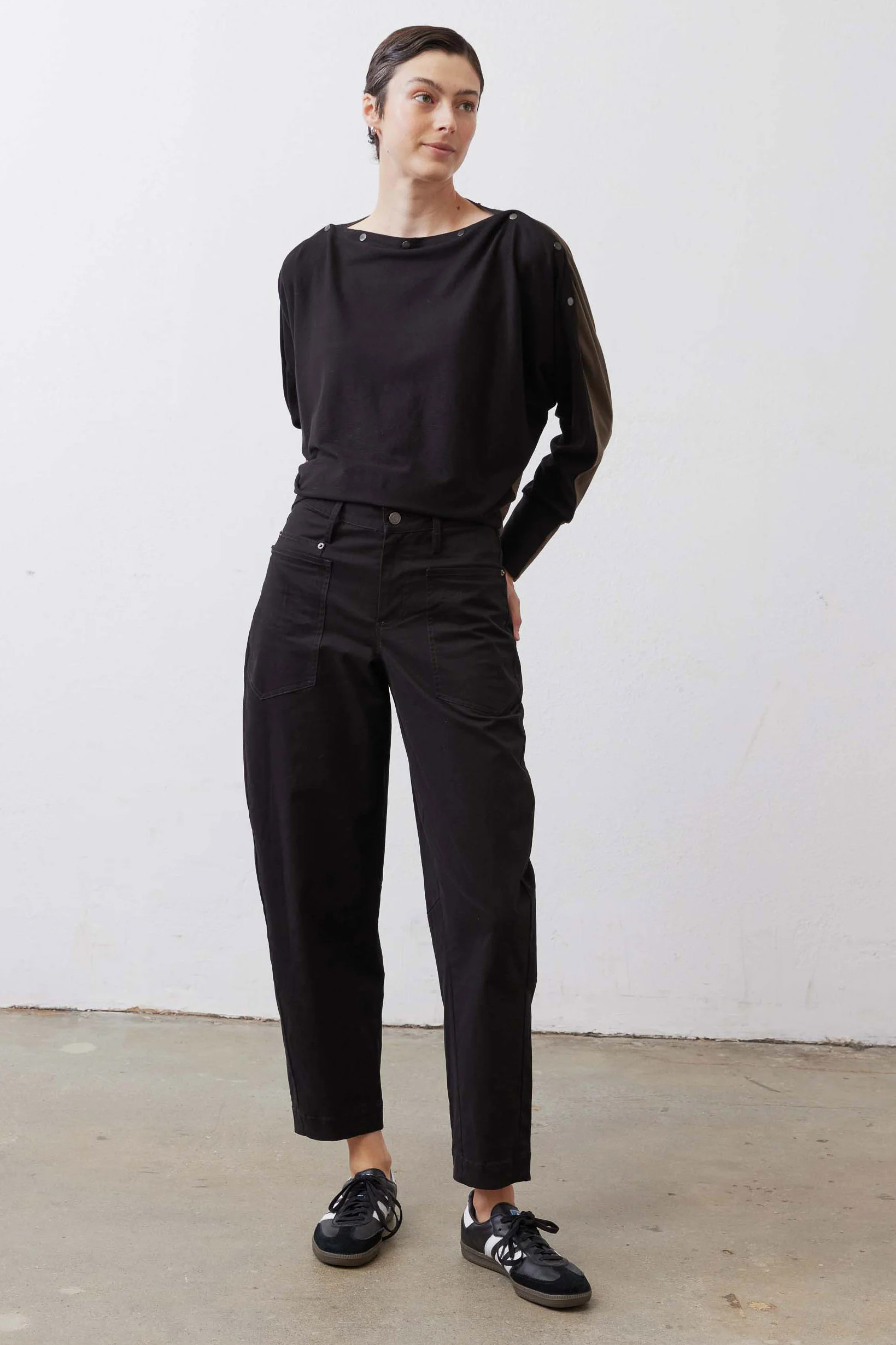 The Slouchy Soft Twill Pants | Ruti