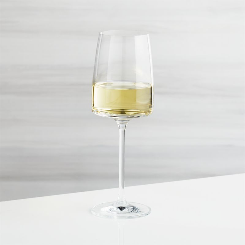 Level White Wine Glass + Reviews | Crate and Barrel | Crate & Barrel