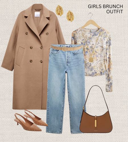 Girls brunch outfit idea 🥂 

Read the size guide/size reviews to pick the right size.

Leave a 🖤 to favorite this post and come back later to shop

Straight jeans, straight high waisted jeans, printed top, casual coffee date, light wash jeans, camel coat, demellier, camel bag, camel slingbacks, camel belt, spring outfit, 

#LTKeurope #LTKstyletip #LTKSeasonal