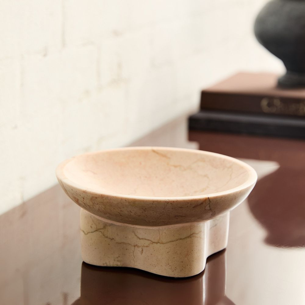 Draped Marble Stone Bowl | West Elm (US)
