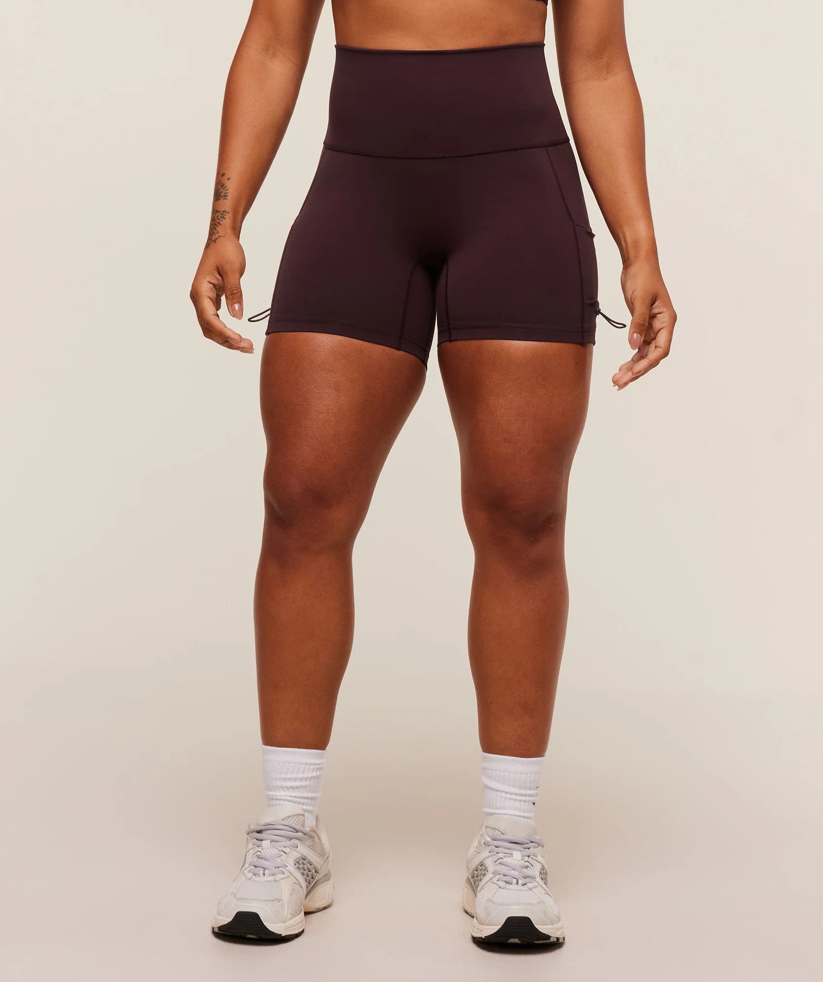Gymshark Legacy Logo Tight Shorts - Cherry Purple | Gymshark US