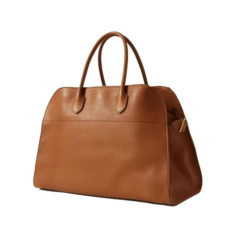 The Row Bag,Leather Tote Bag Retro Top-Handle Bag Trendy Work Bag Pu Leather 2025, Leather Tote B... | Amazon (US)