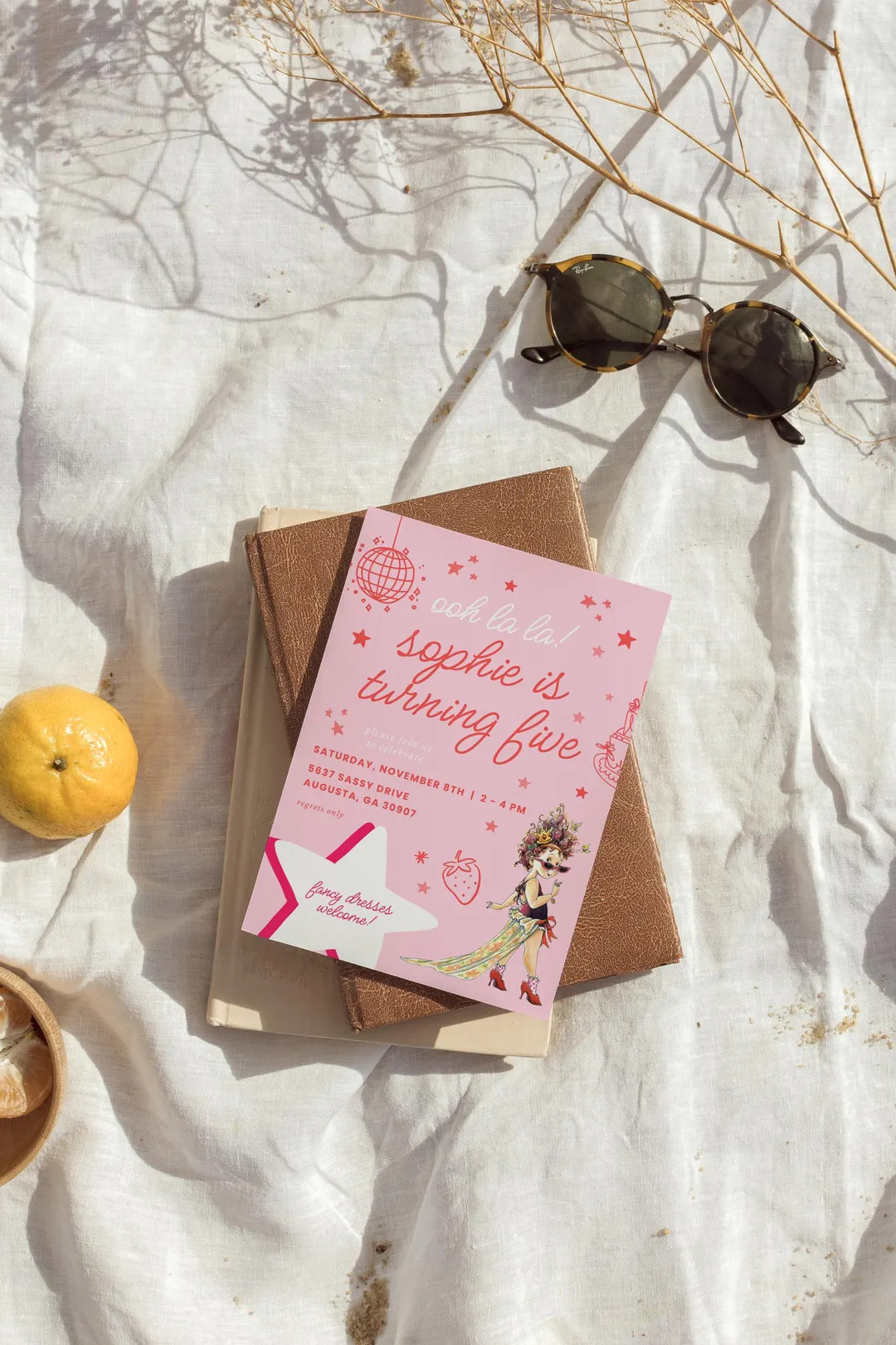 Editable Fancy Nancy Birthday Invitation Template (Digital) | Etsy (US)