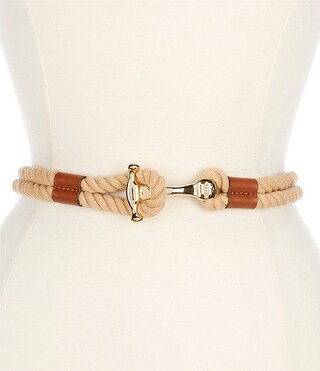 Lauren Ralph Lauren 0.75" Rope Anchor-Toggle Skinny Belt | Dillard's | Dillard's