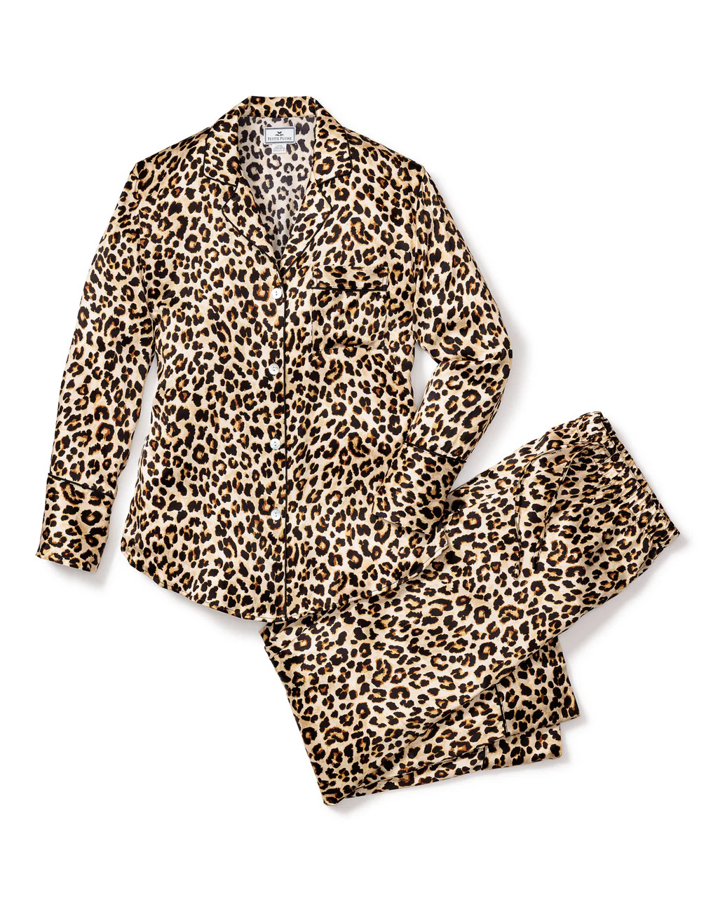 Veronica Beard x Petite Plume Silk Leopard Pajama Set | Petite Plume