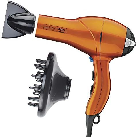 INFINITIPRO BY CONAIR 1875 Watt Salon Performance AC Motor Styling Tool/Hair Dryer, Orange | Amazon (US)