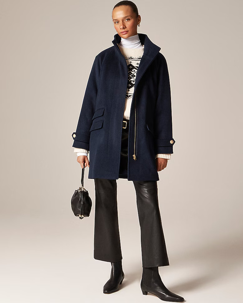 Toscana coat in drapey wool blend | J. Crew US