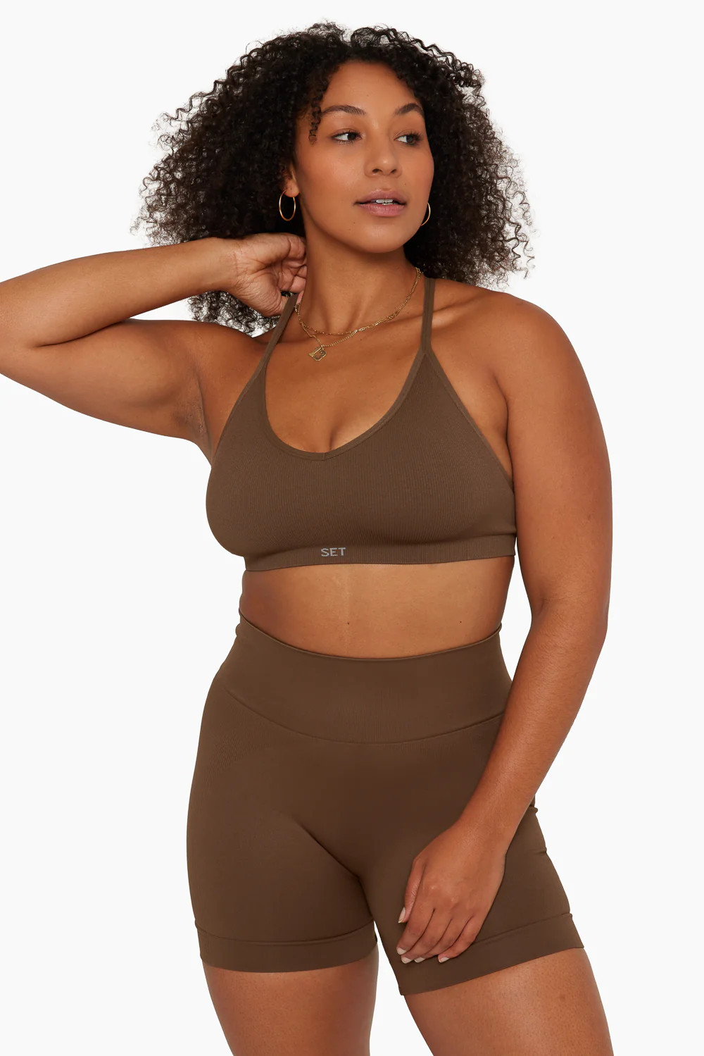 SCULPTFLEX® REMIX RIBBED V BRA - BARK | SET Active