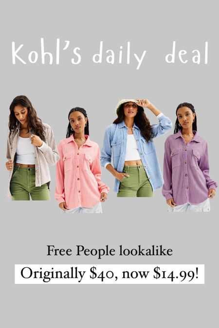 Kohl’s daily deal 




Affordable fashion. Budget style. Daily deal

#LTKsalealert #LTKfindsunder100 #LTKstyletip